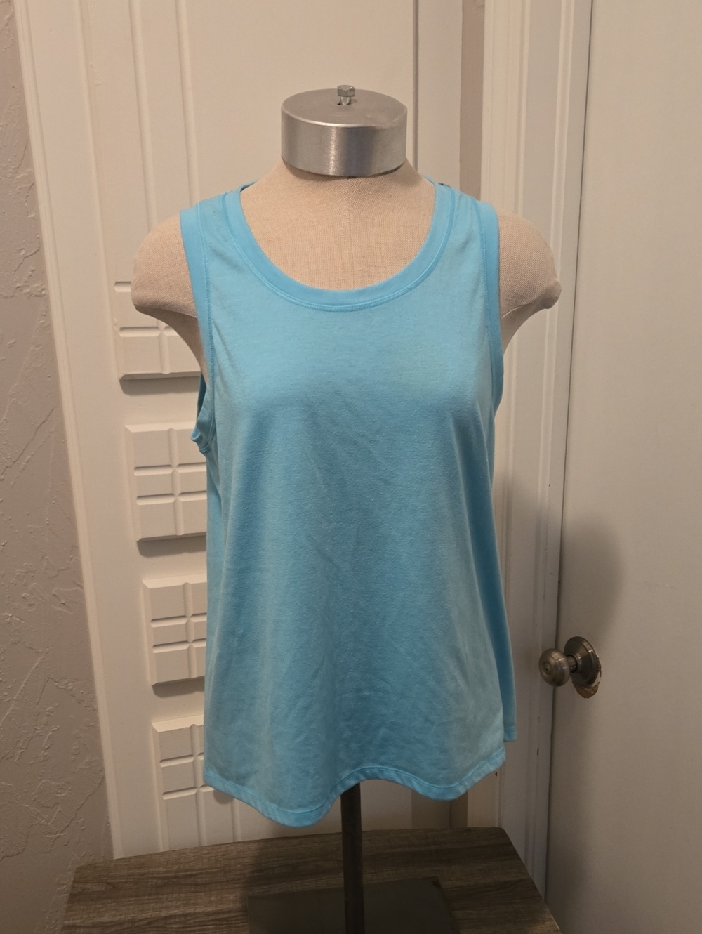 Everyday Scoop Neck Tank Top in Light Blue